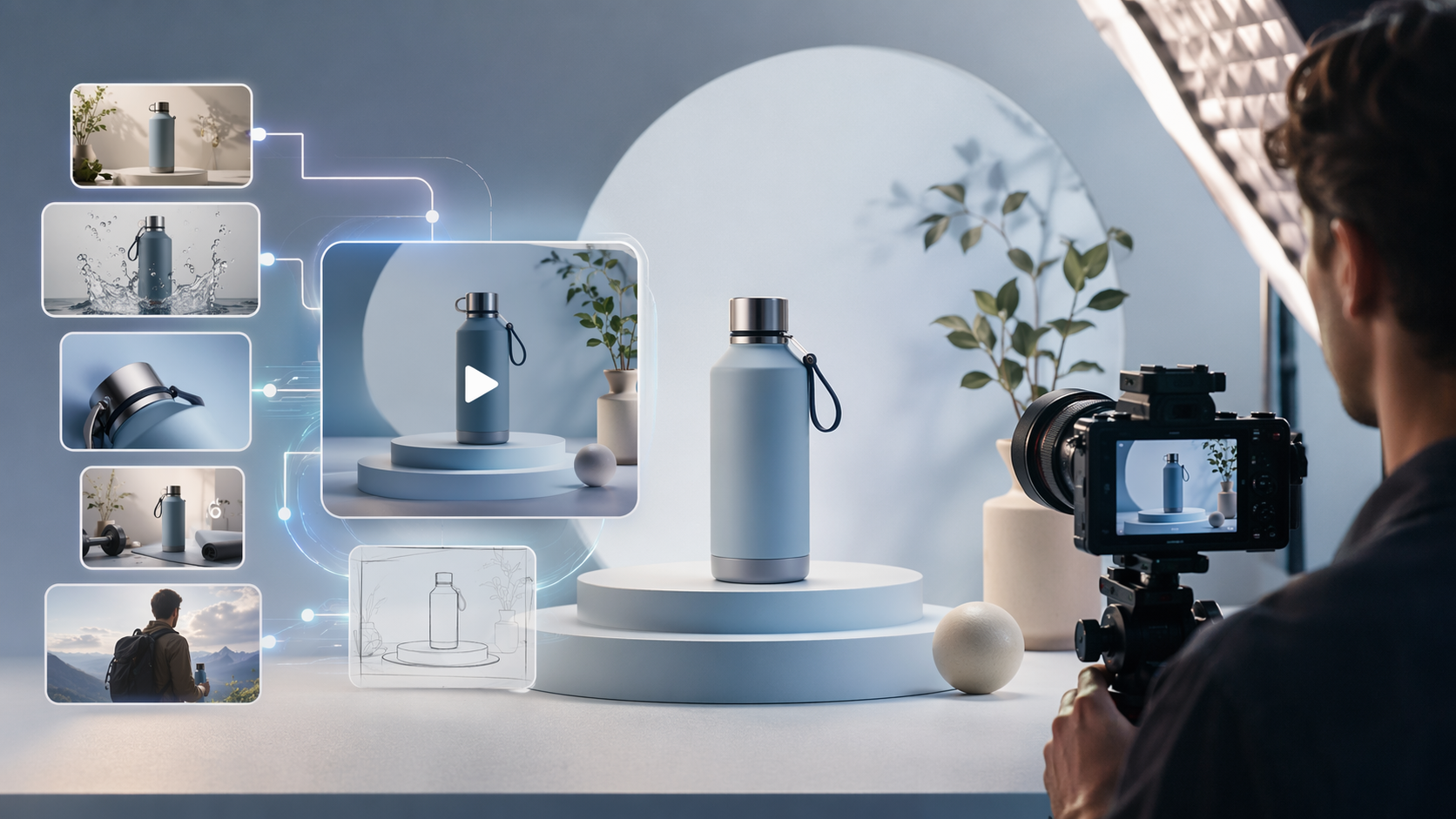 AI product demo video cover image