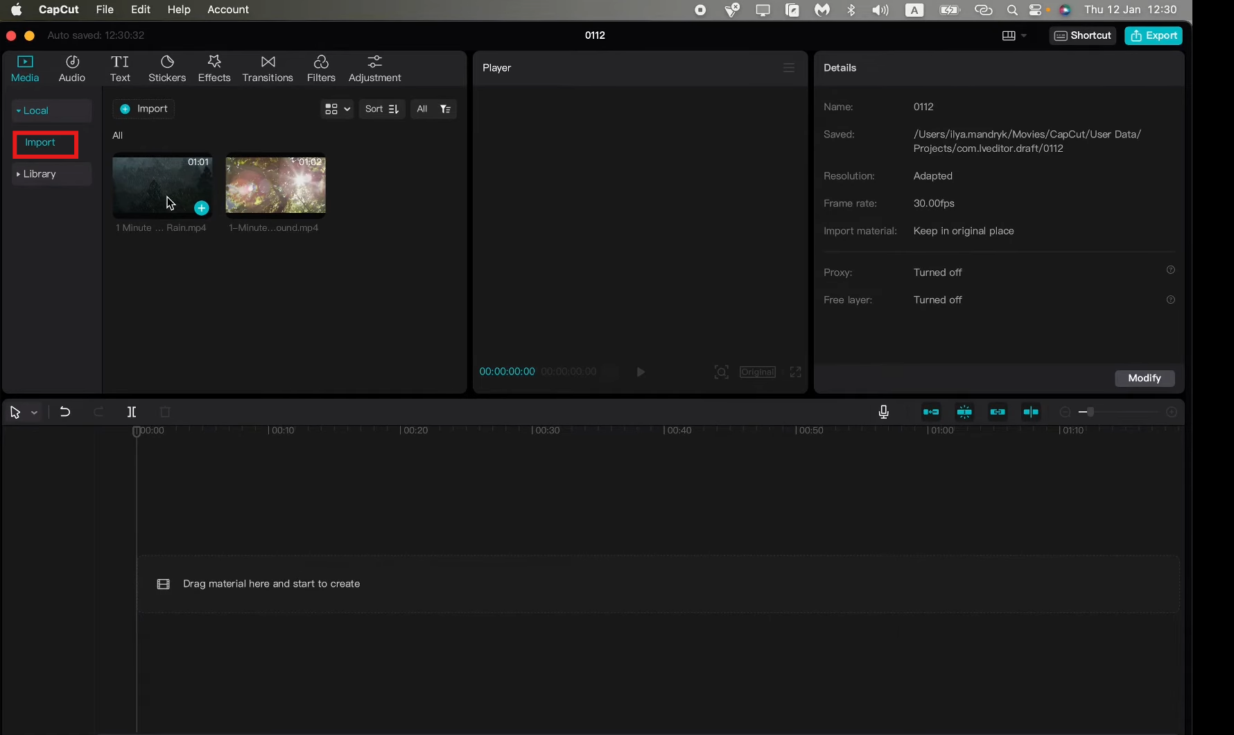 Video içe aktar