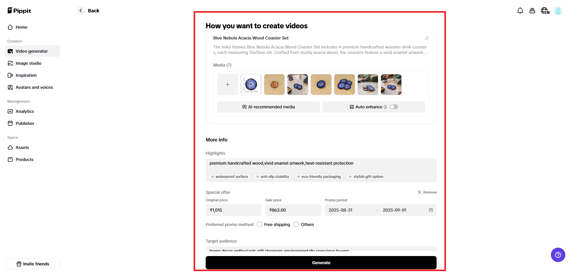 How you want to create a video page