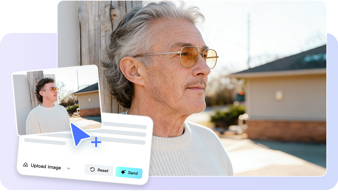 See yourself in the past or future with AI
