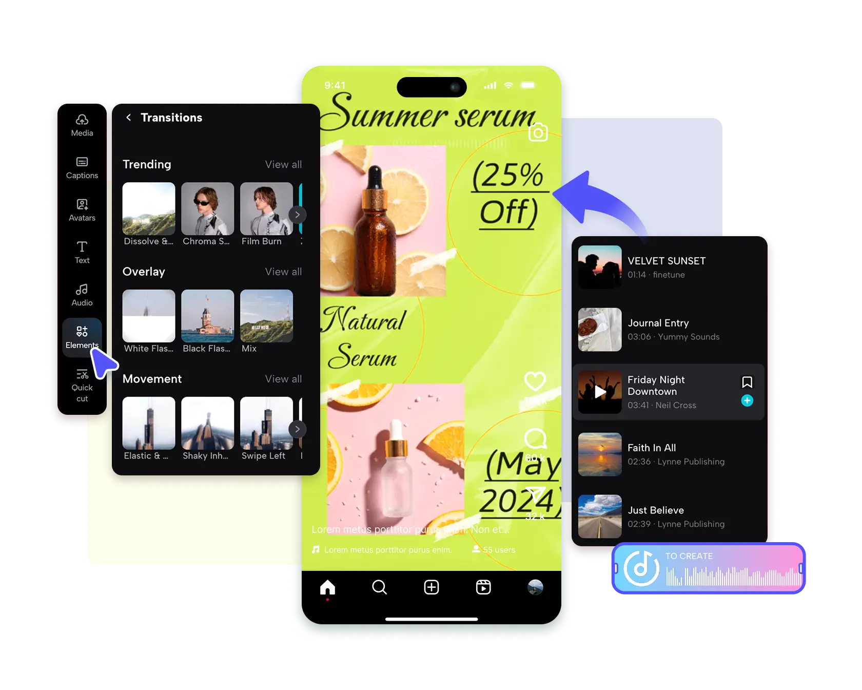 Безкоштовний онлайн-редактор відео TikTok
