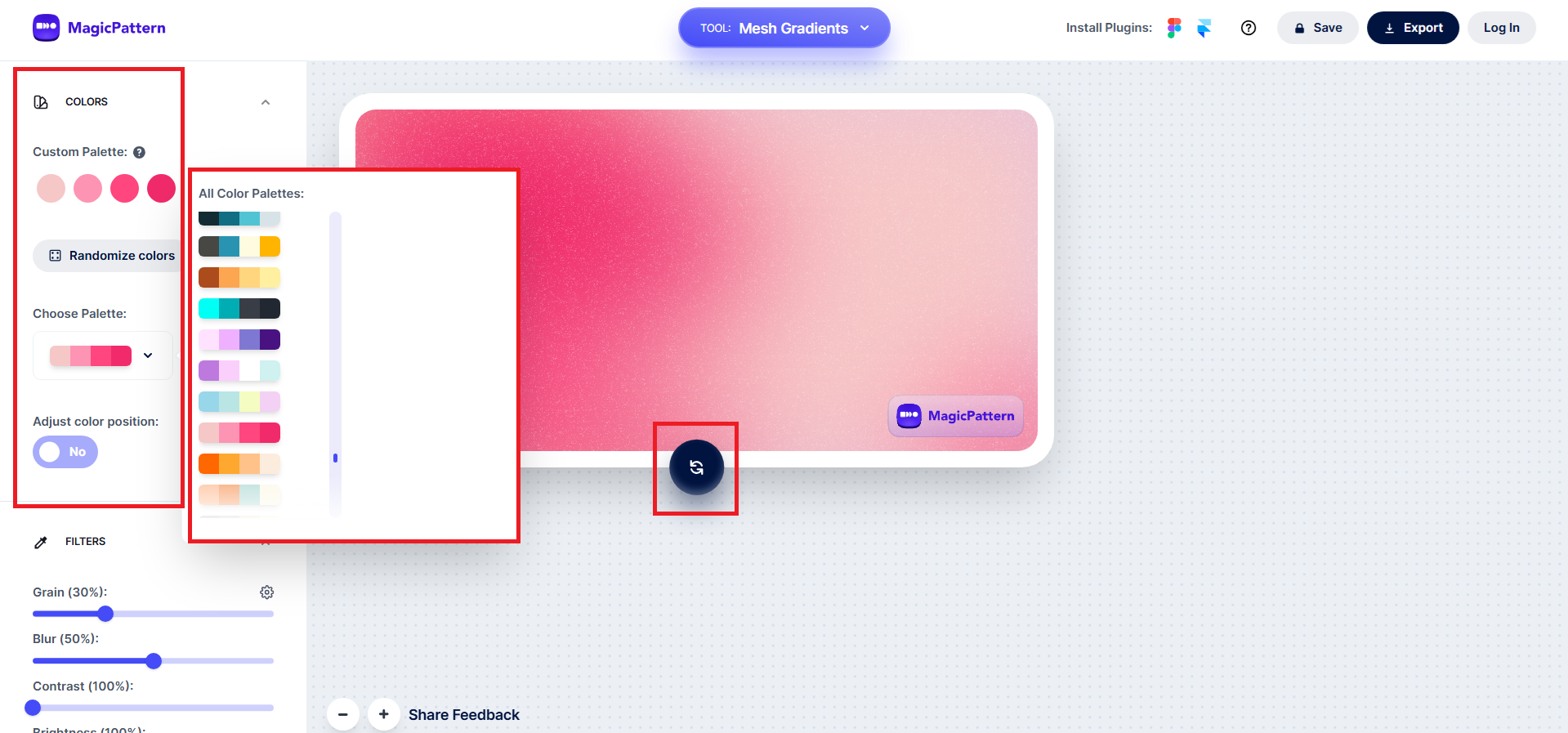 Explore and customize your gradient