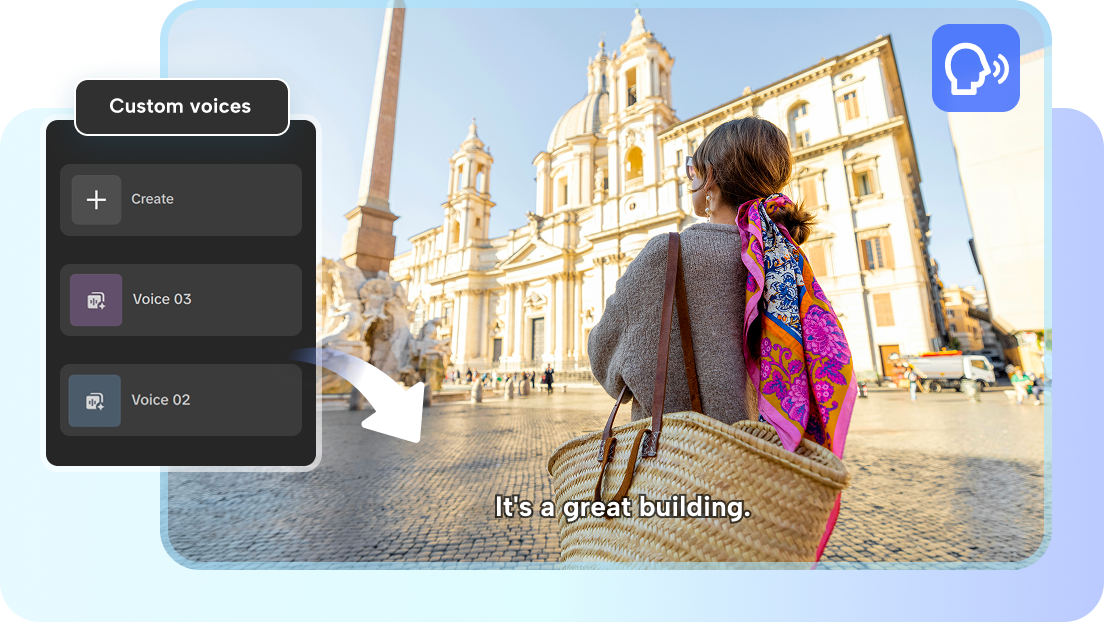 Custoomzie yoru voiec using CapCut's AI audio generator