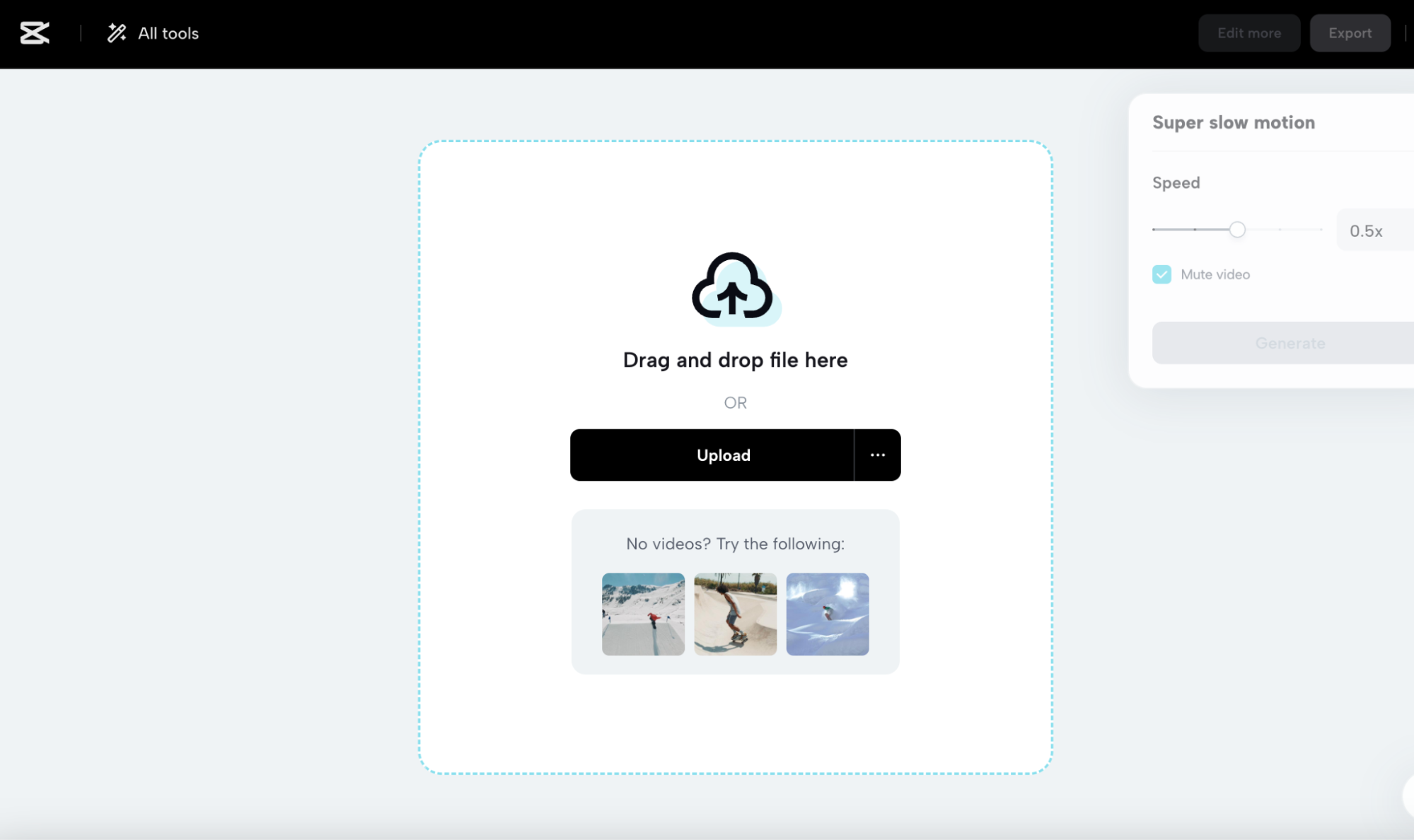 Upload your footage