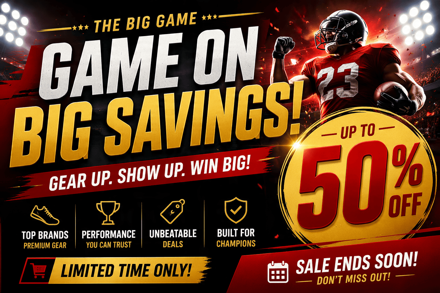 Sports event sale poster