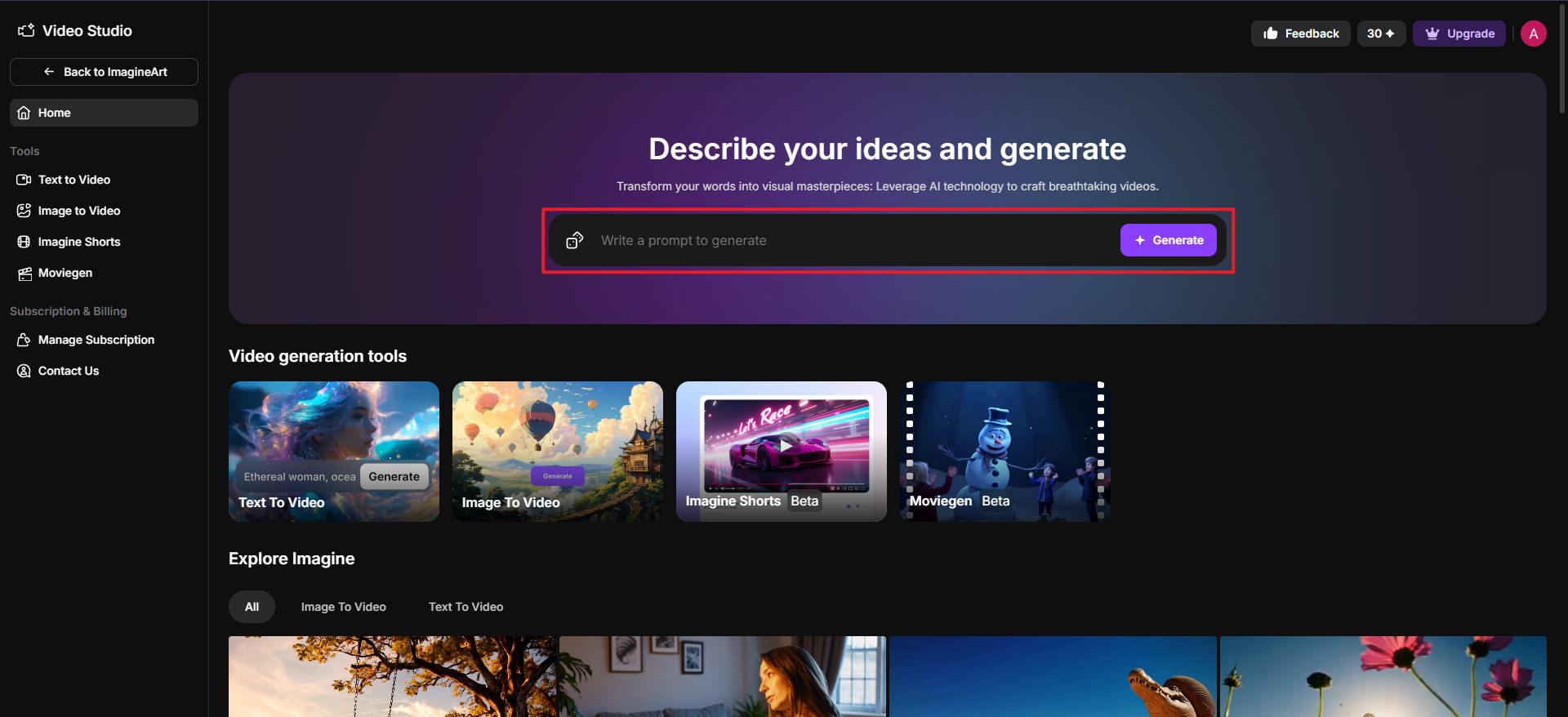 Arte em vídeo gerada por ai