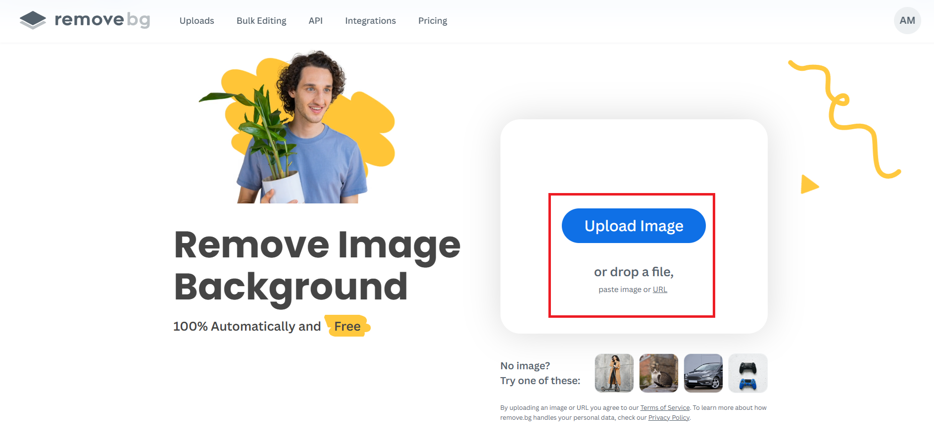 I-upload o i-drag at i-drop ang larawan