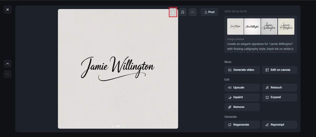 Free online signature creator from name