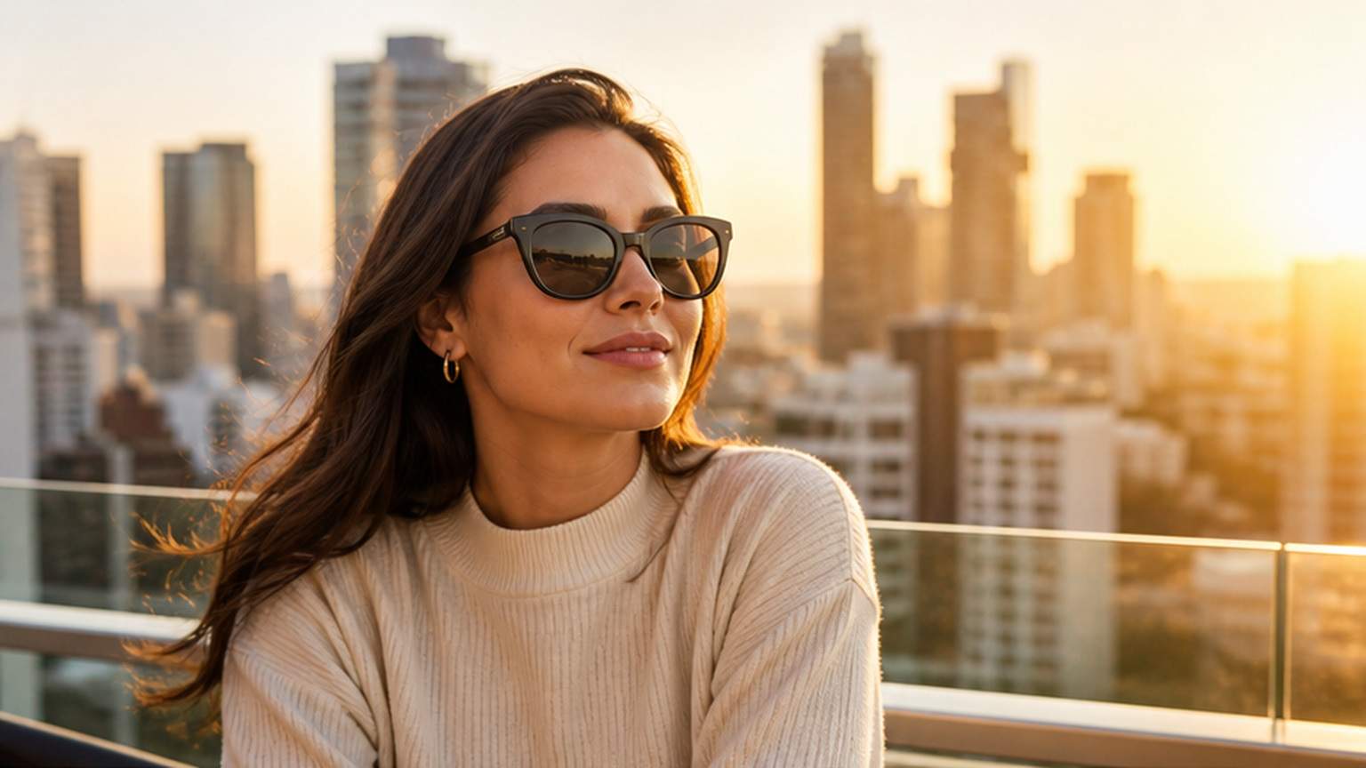 AI Sunglasses Model Generator prompt direction 1