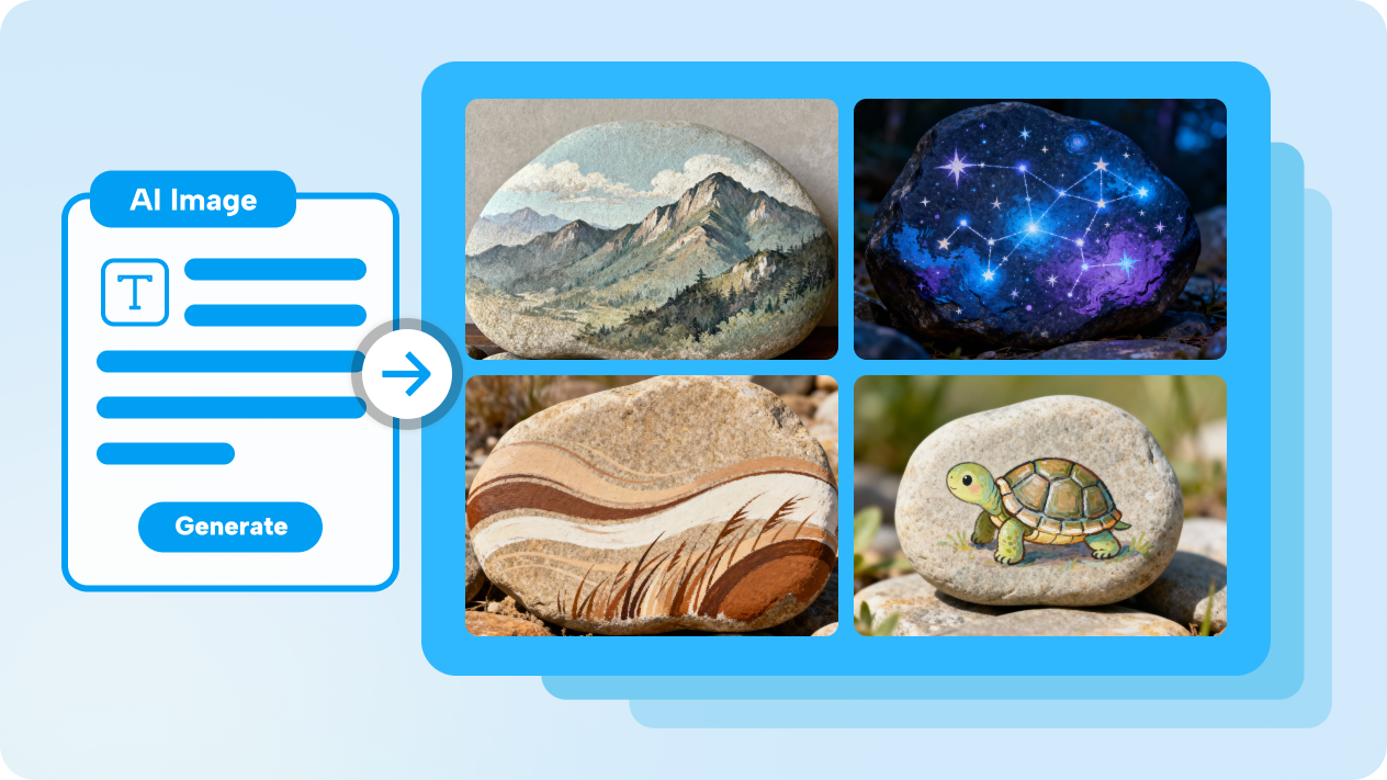 generate custom rock paintings from text descriptions