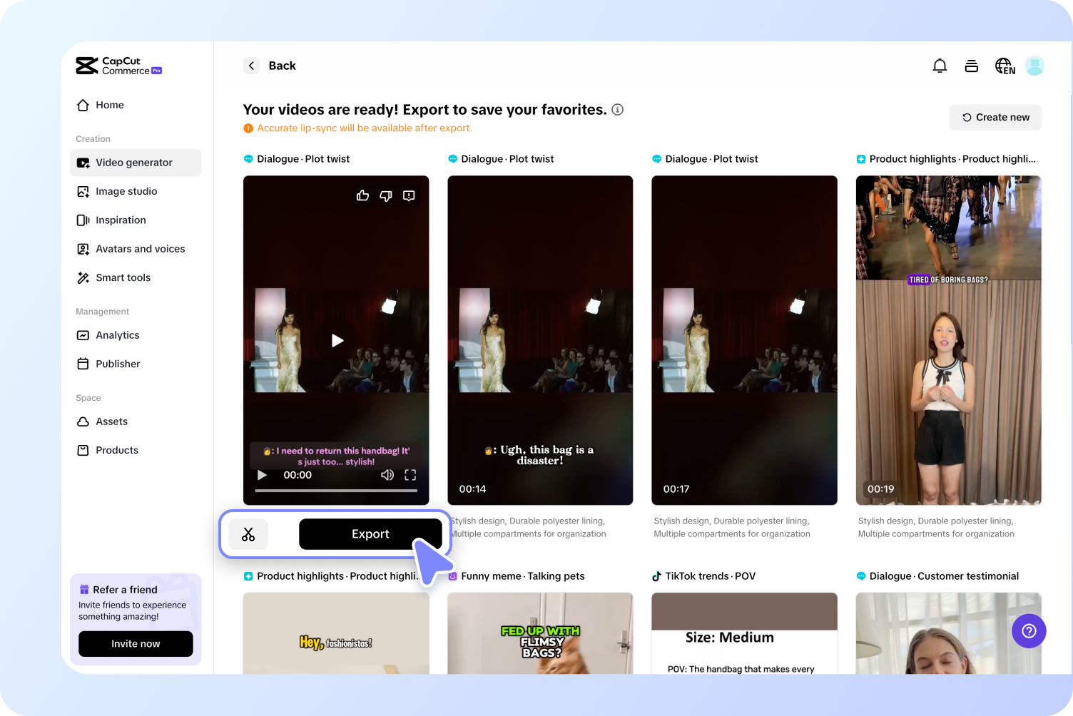 Швидке редагування та експорт.