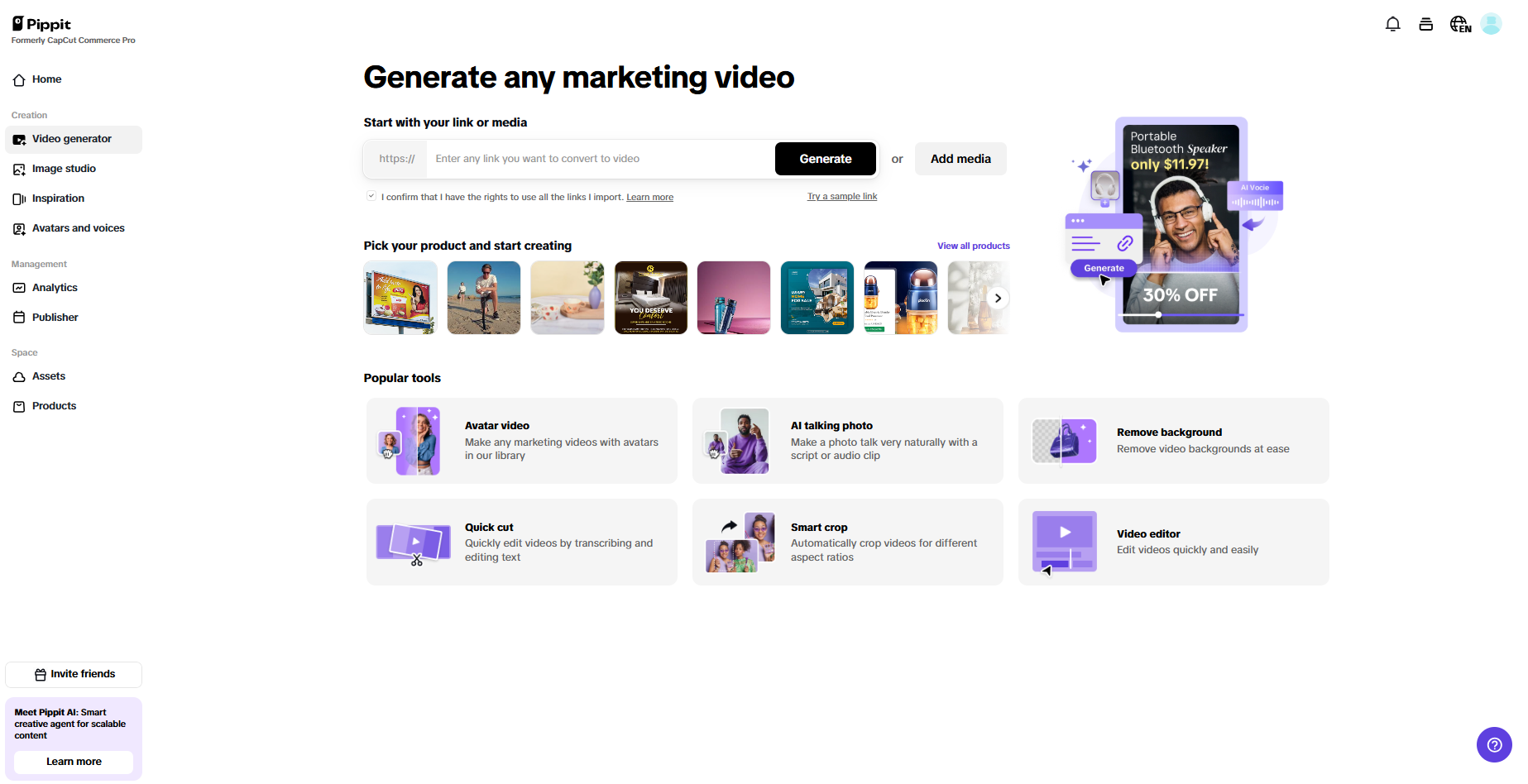 AI-powered video creation