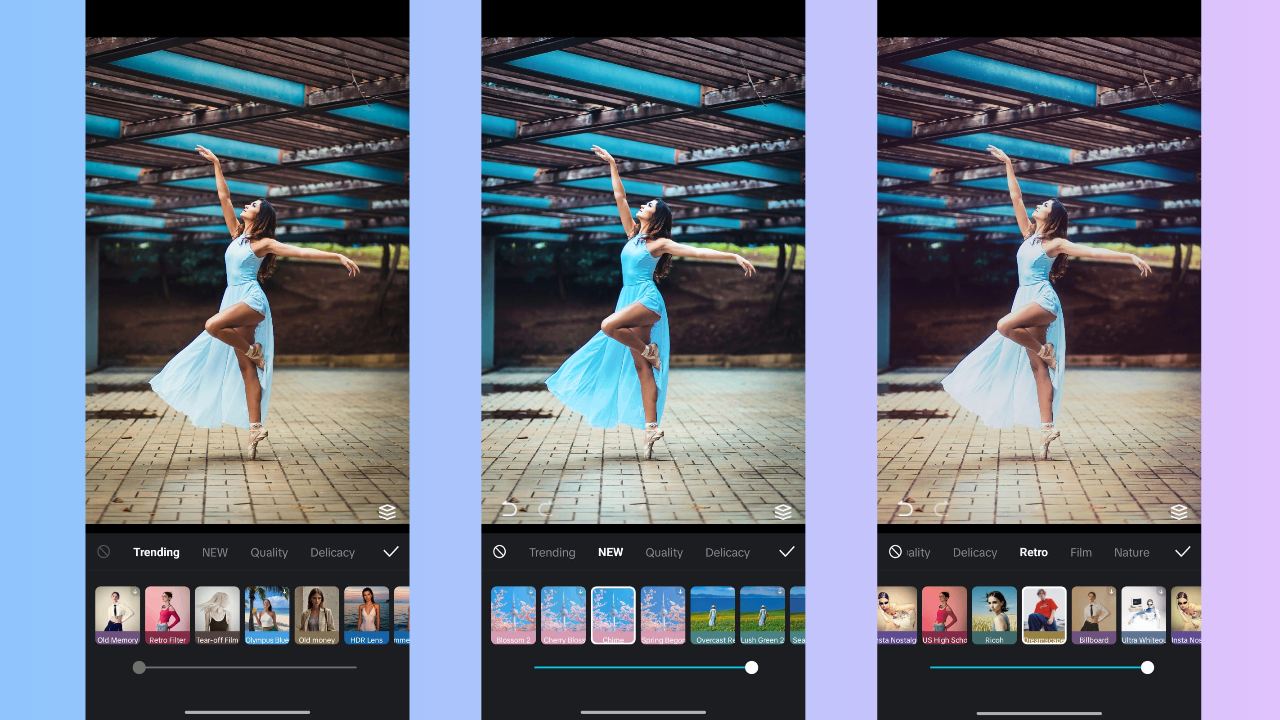 CapCut App – Filter-Voreinstellungen