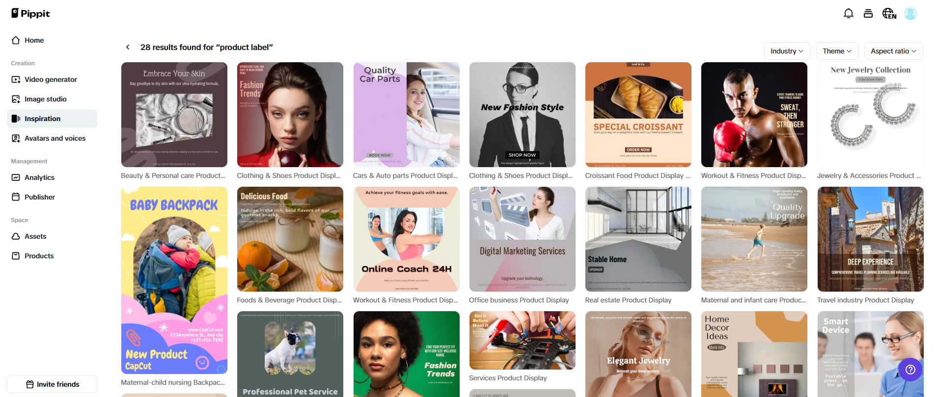 Customizable templates ready for use