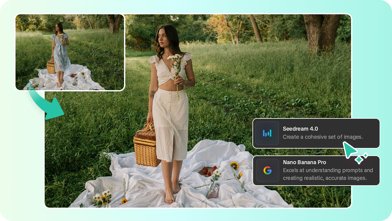  Seedream 4.0 and Nano Banana image inpainting