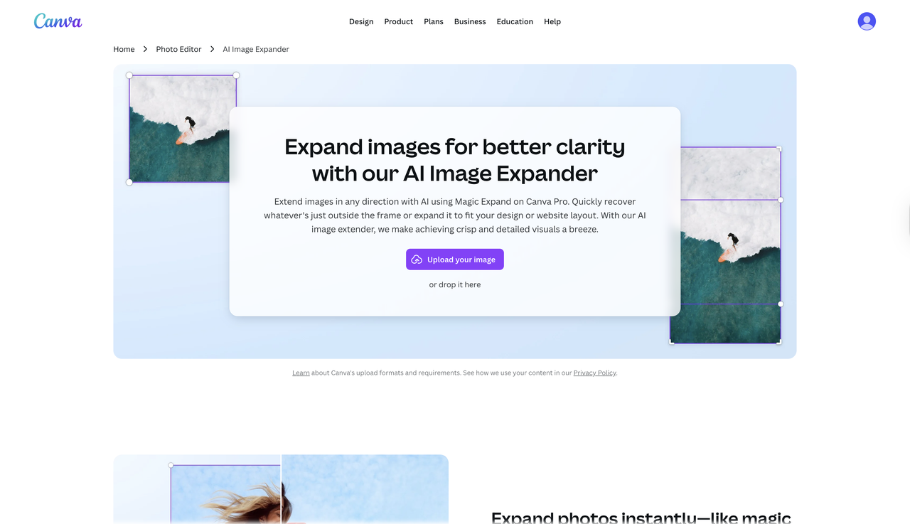 Canva interface