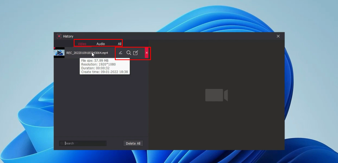 Recording the screen using the TunesKit screen recorder
