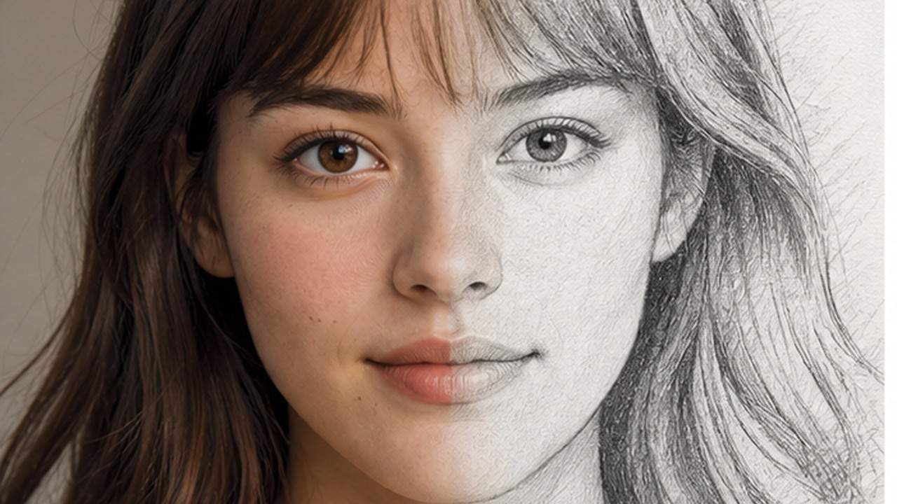 Photo to Drawing AI prompt result 1