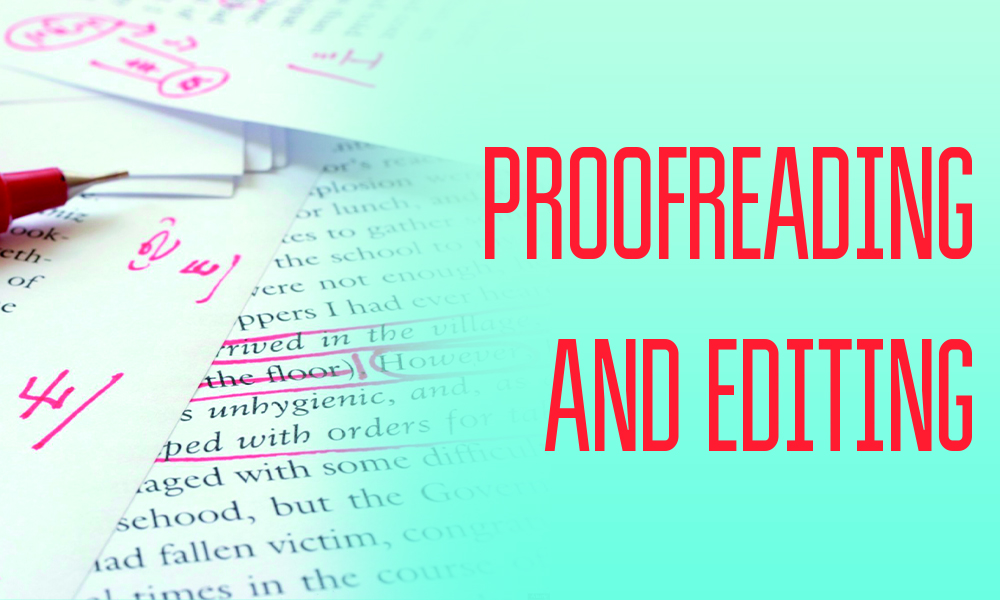 Proofreading and editing jobs