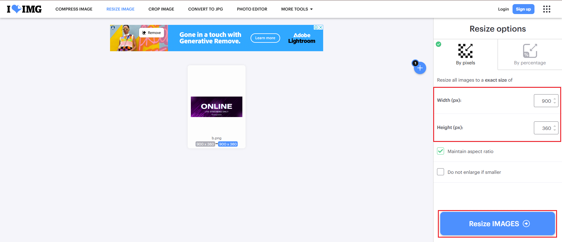 Twitch offline banner dimensions