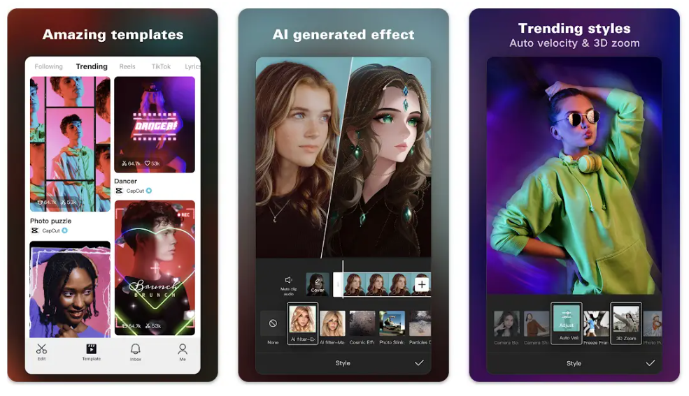 CapCut 모바일 앱