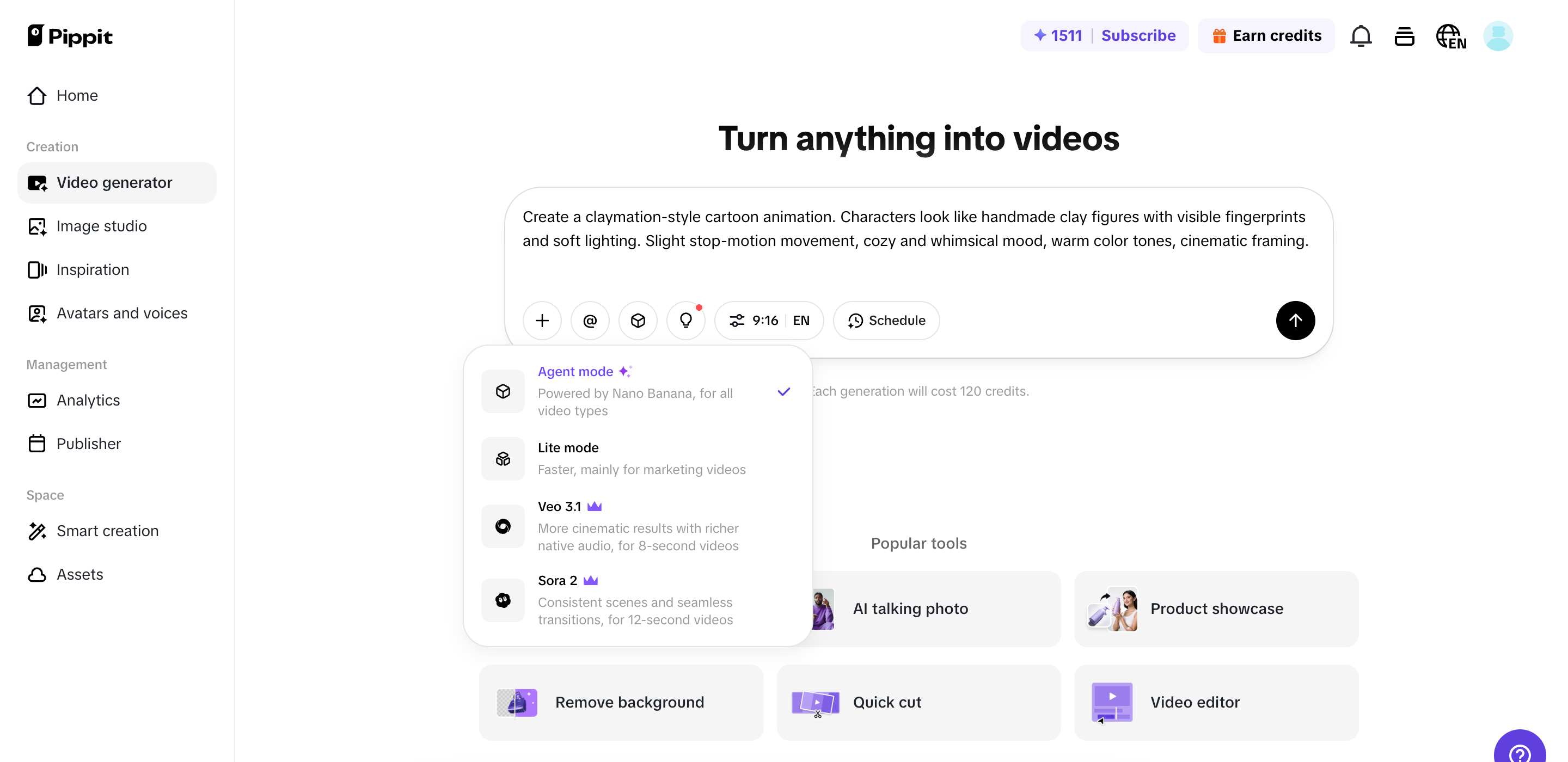 Generate your video