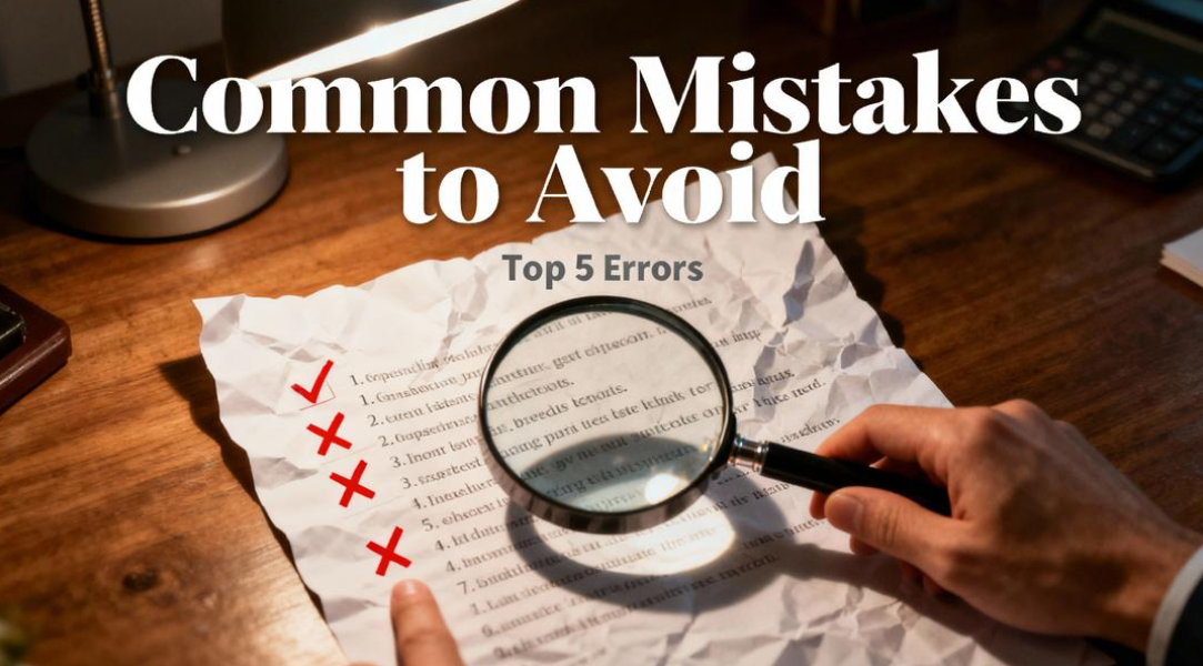Karaniwang mga pagkakamali na dapat iwasan
