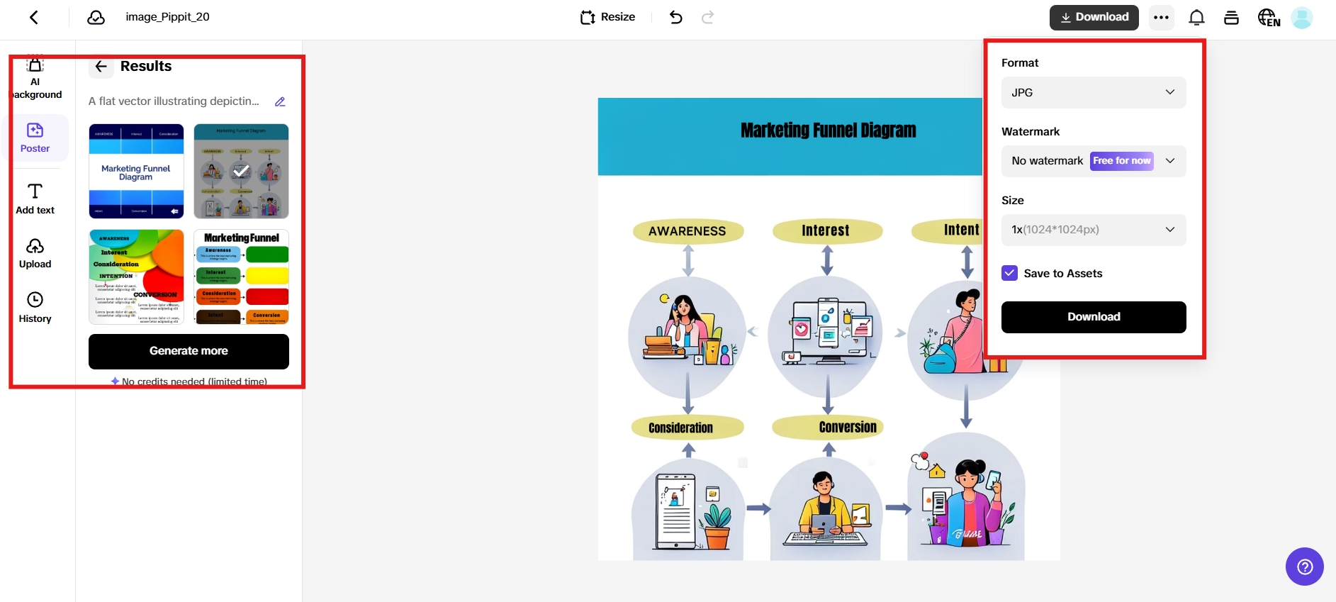 Customize and download the poster