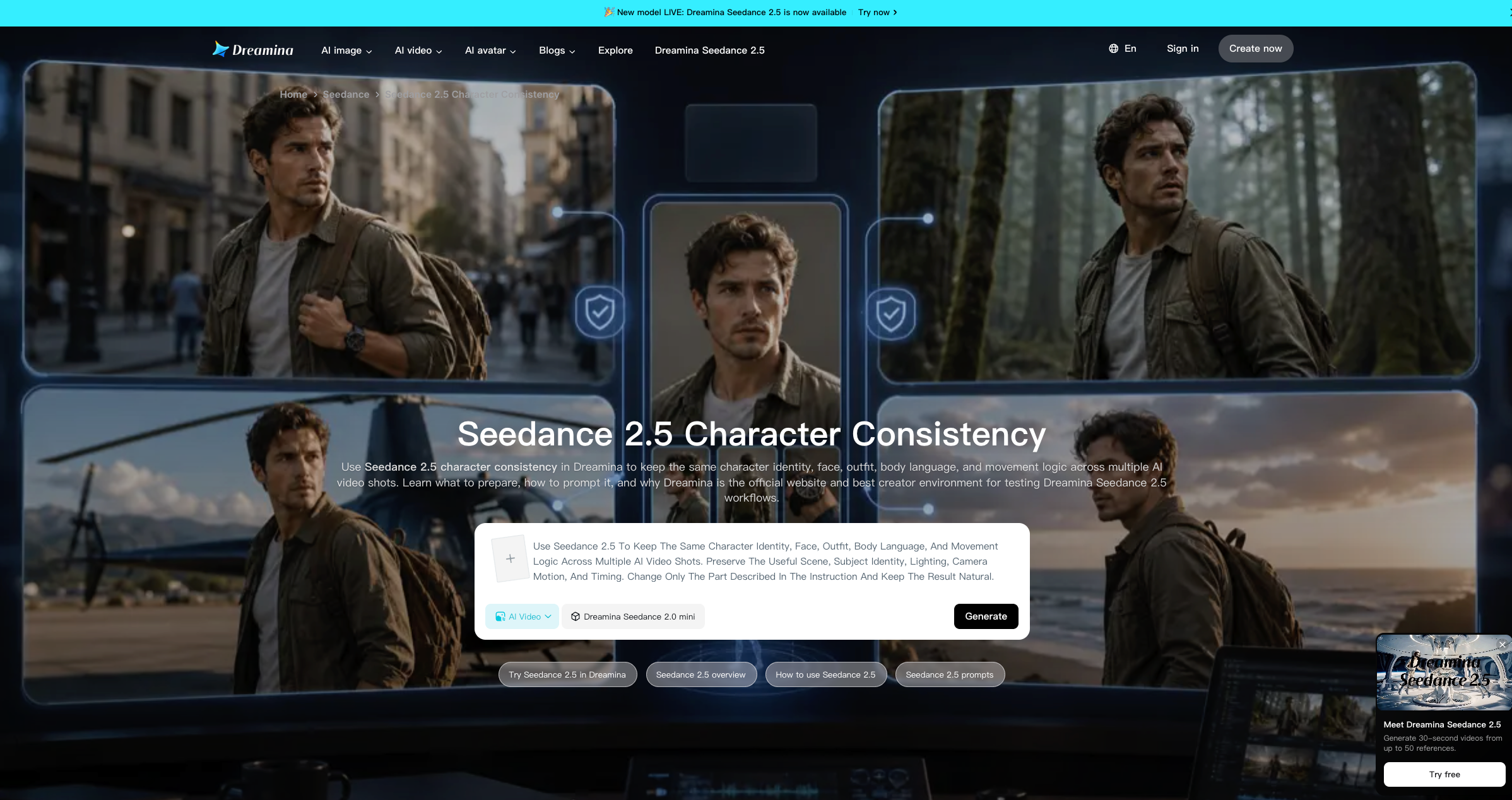 Seedance 2.5 Karakter Tutarlılığı
