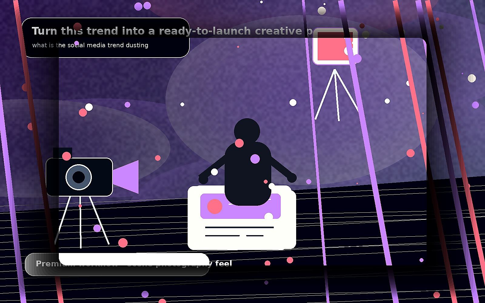 Turn this trend into a ready-to-launch creative plan — premium scene image for what is the social media trend dusting