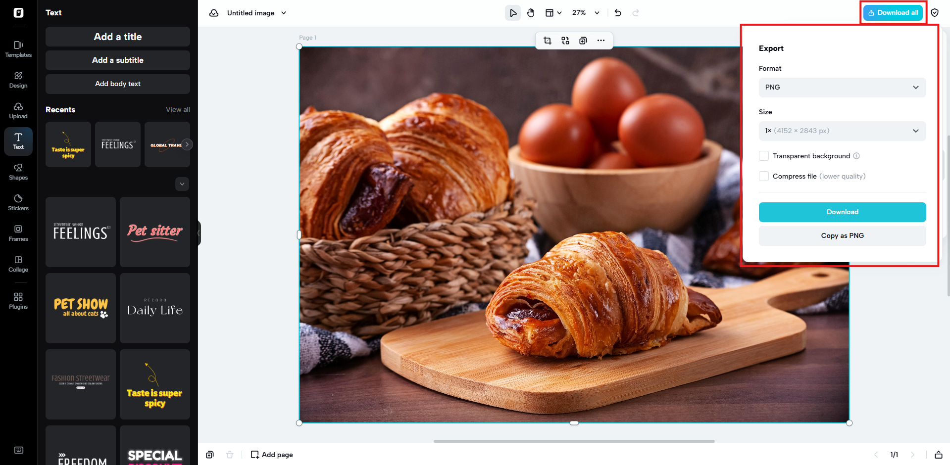 Tải xuống hình ảnh của bạn
