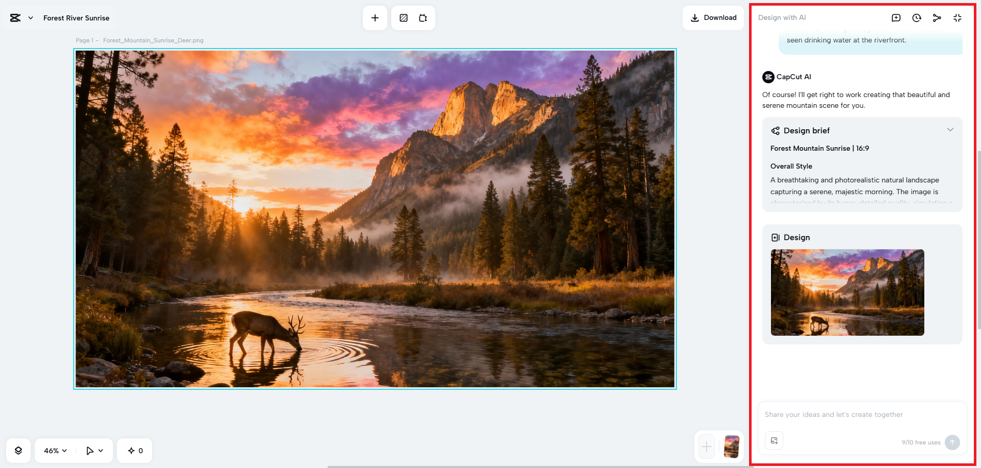 Refine your image using AI prompts