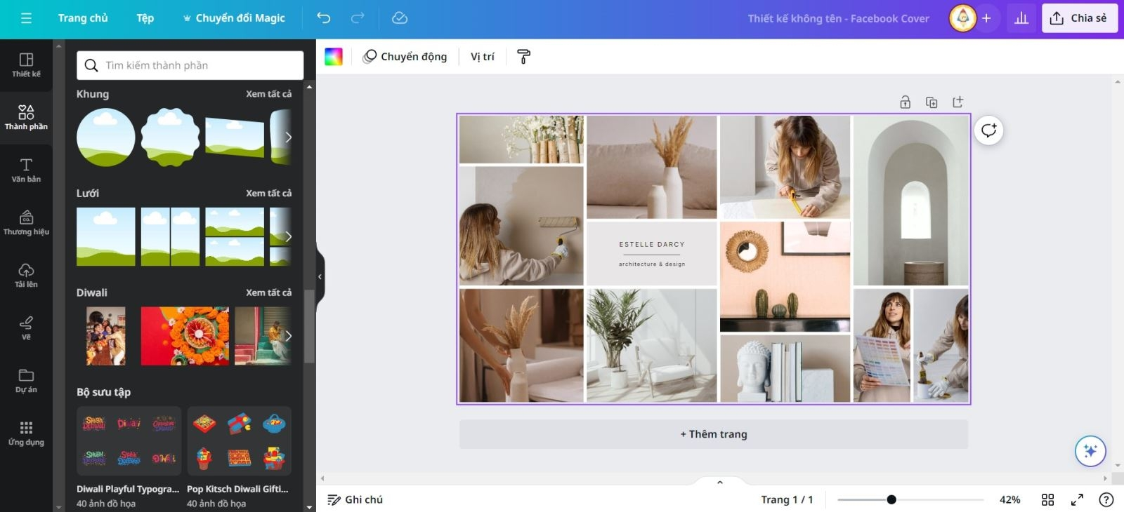 Canva - Customizable tool to make a photo montage poster