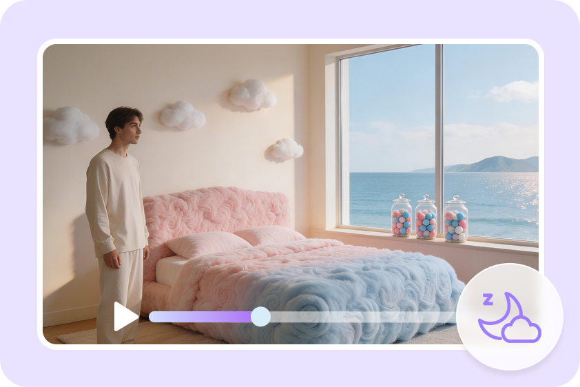 Prompts de ASMR de IA para vídeo de sono