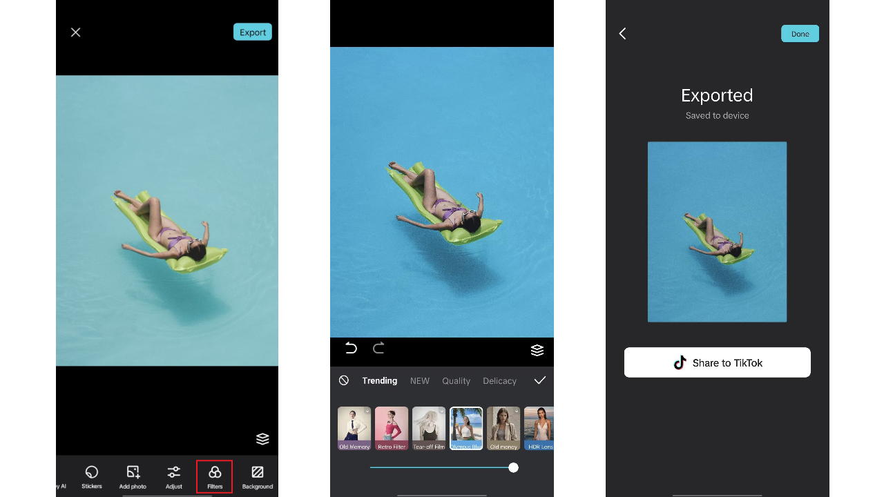 CapCut App: unlock better filters for iPhone Camera