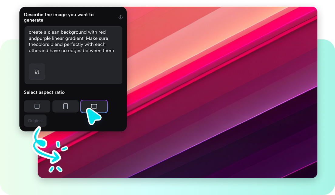 AI prompt to gradients