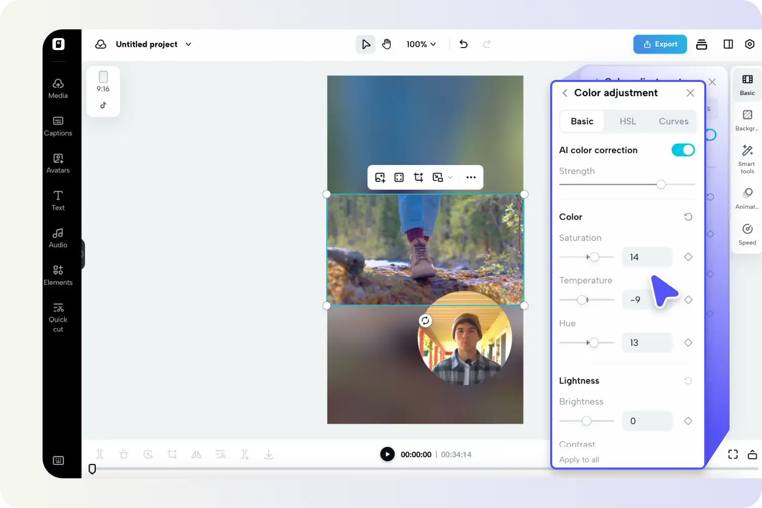 Edit your video content