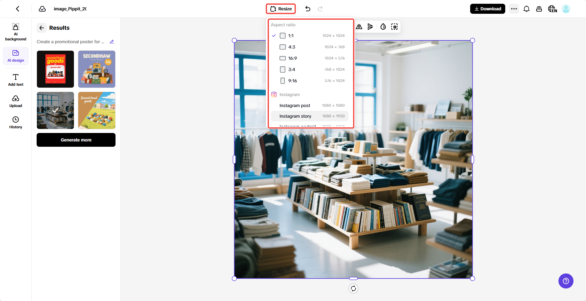 Auto-resize for platforms