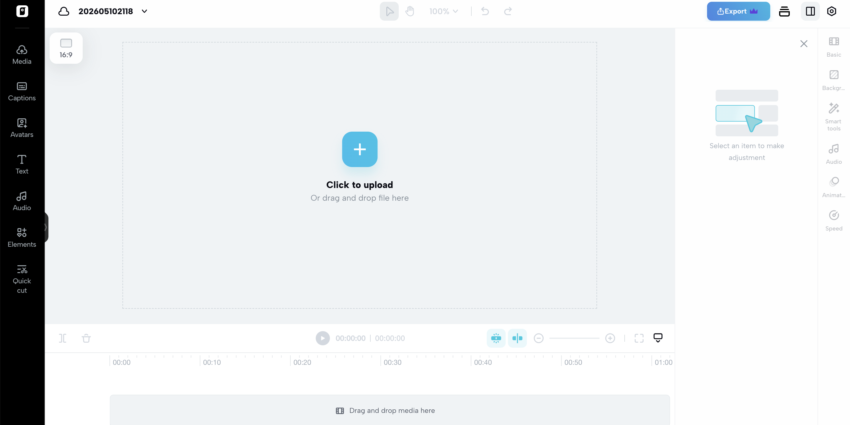 Upload your video clip