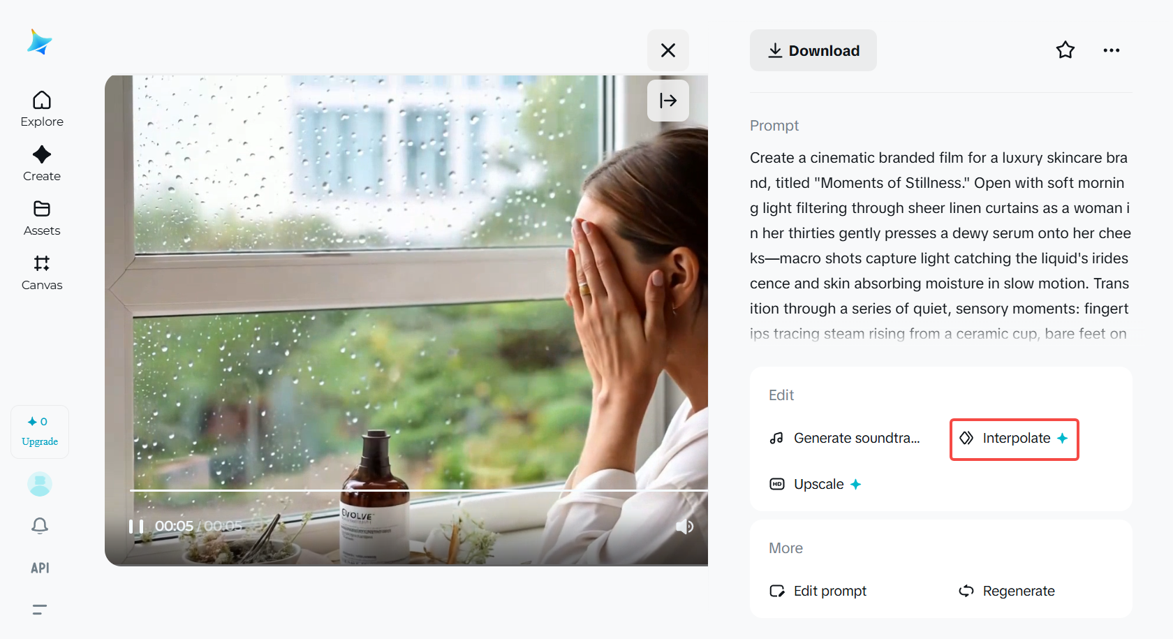 Interpolate Dreamina