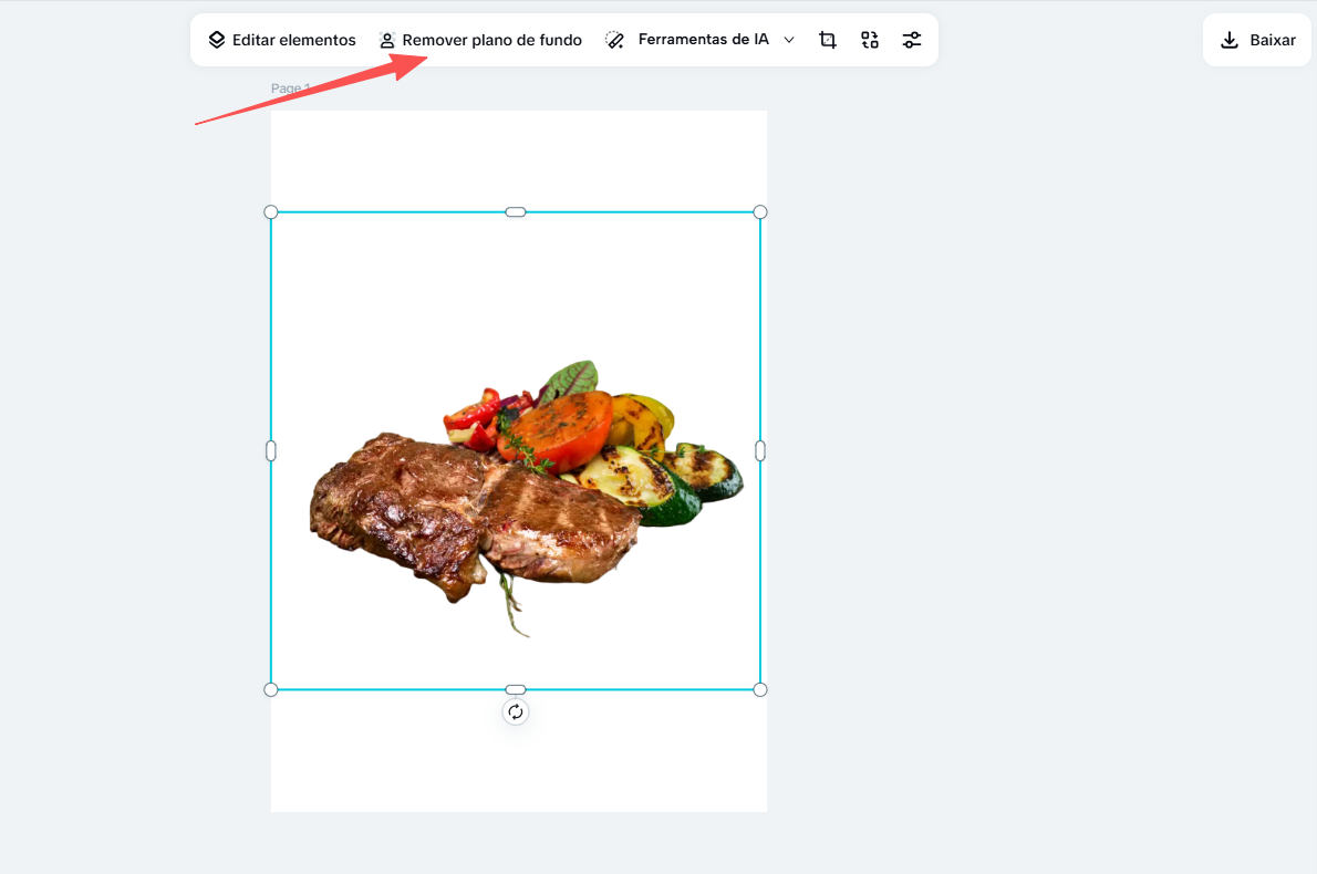 Adicionando novo fundo à imagem no CapCut
