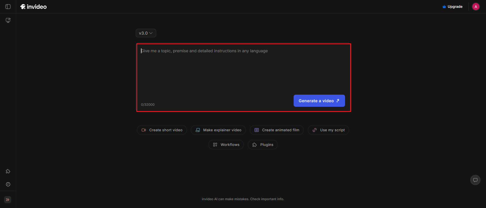 prompt to youtube video