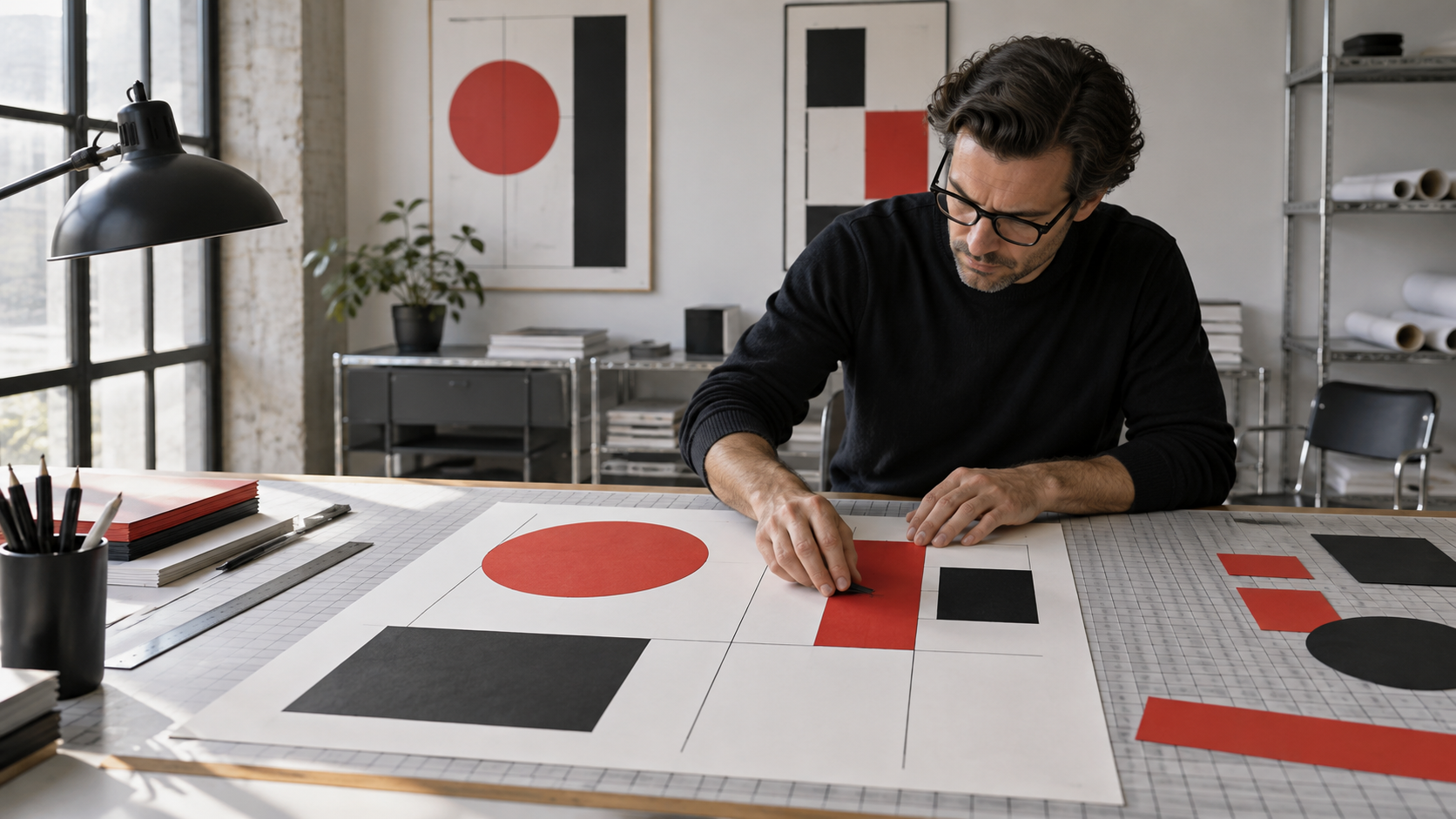 AI Swiss design poster prompts prompt example 3