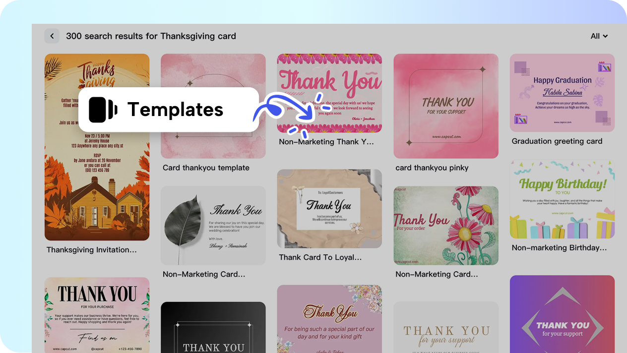 Templat Kesyukuran percuma untuk kegunaan sedia ada