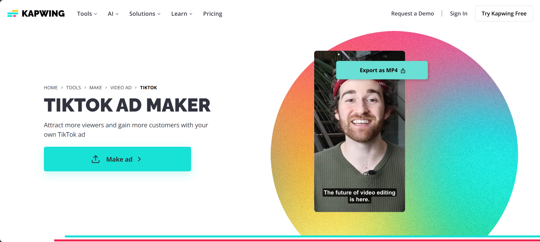 Interface ng Kapwing