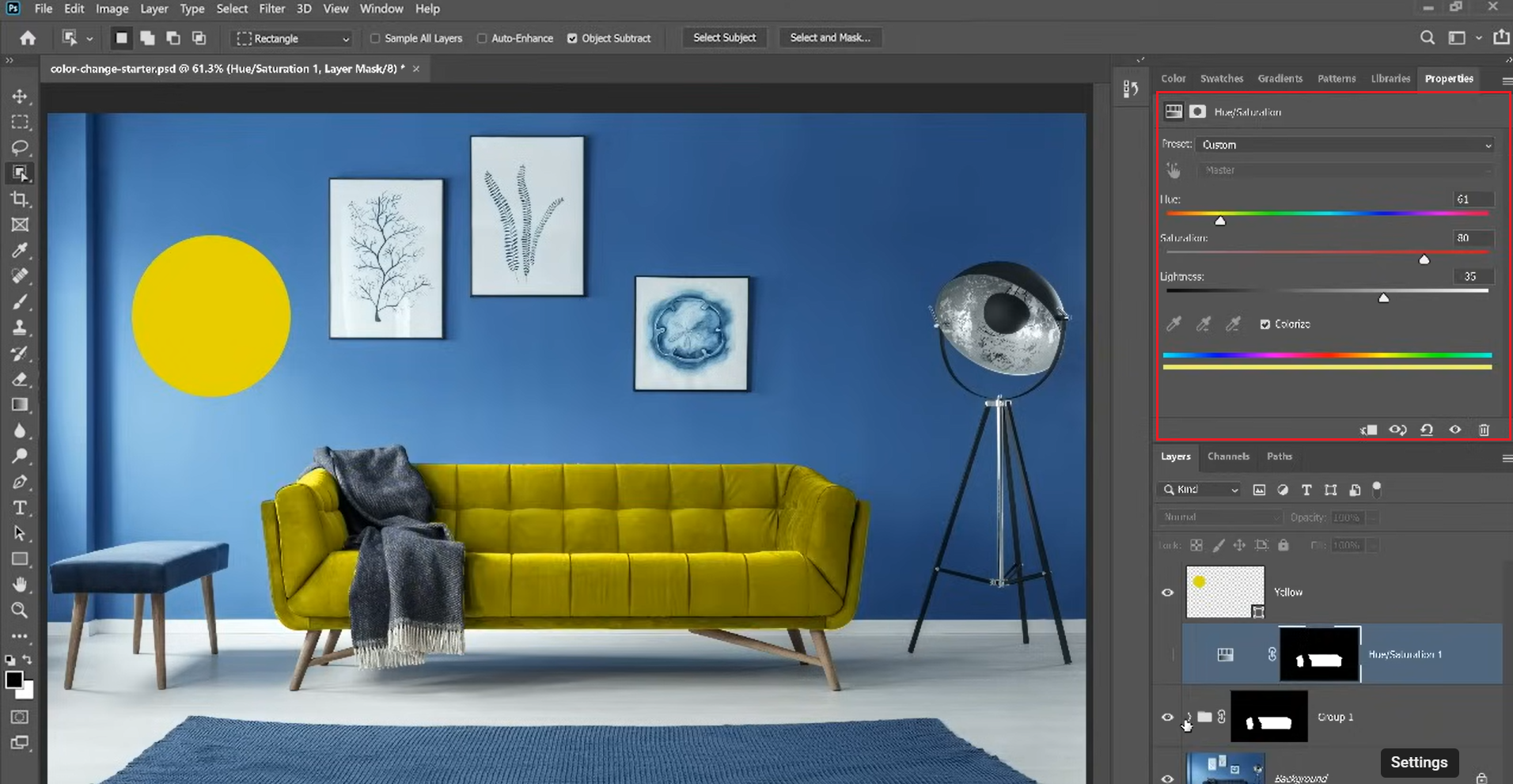 change the color of something in photoshop