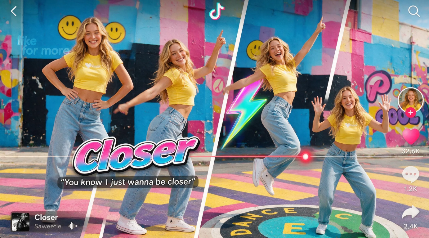 Trending challenge videos visual