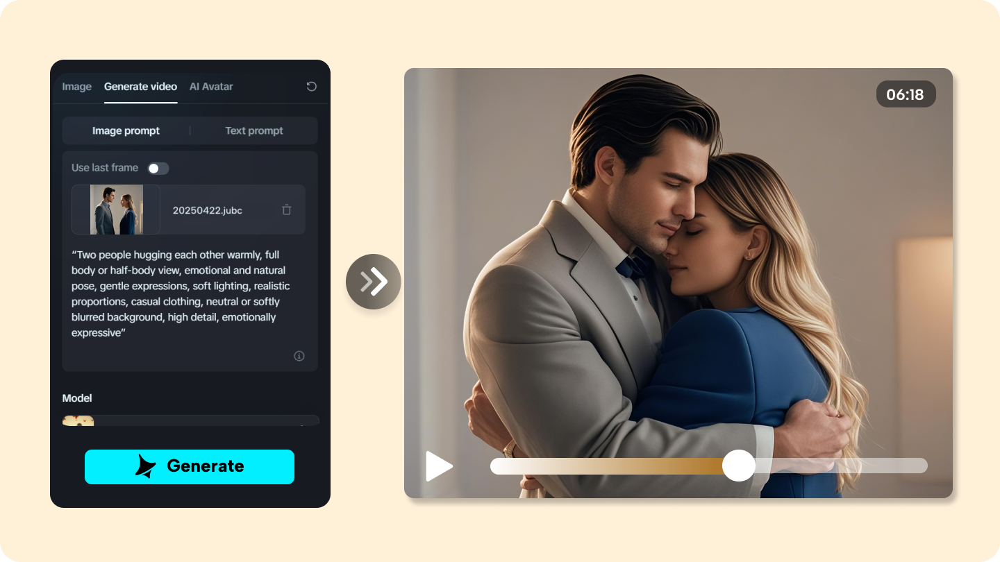 ai peluk video generator gratis