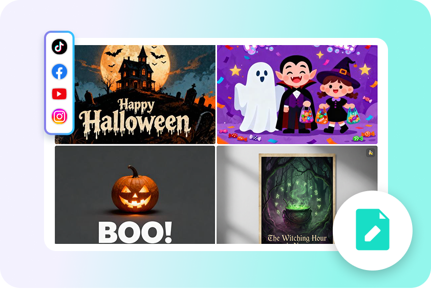 Fast Halloween poster creation