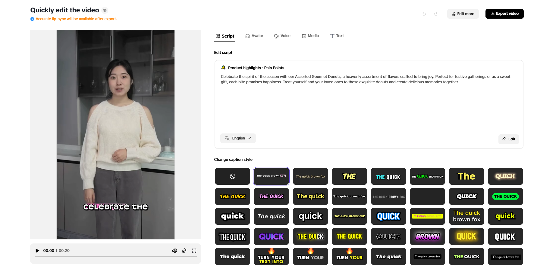 Edit your video
